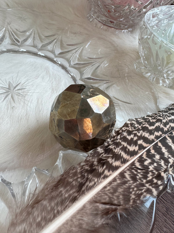 Pyrite Multi-faceted Sphere