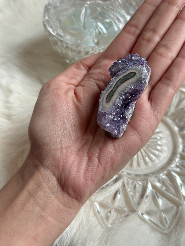 Amethyst Druzy With Stalactite