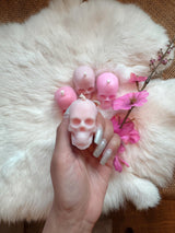 Mini Pink Skull Ritual Candle