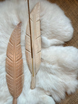 Feather Wood Incense Holder