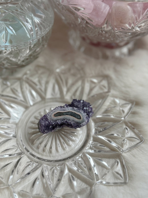 Amethyst Druzy With Stalactite