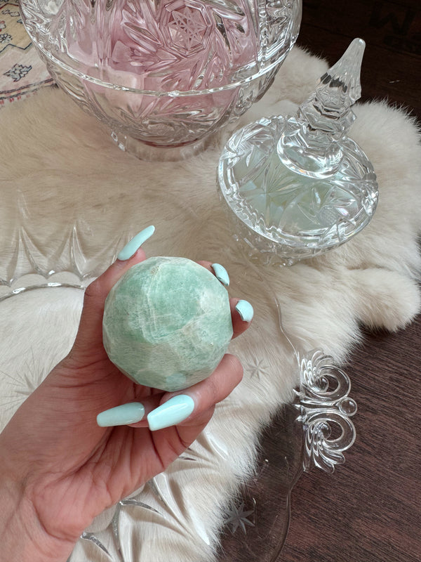 Amazonite Multi-faceted Sphere