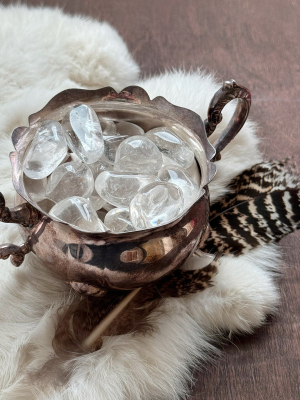 Clear Quartz Pocket Stone - Polished