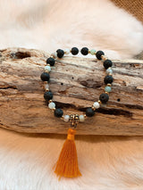 Lava Stone & Amazonite Bracelet
