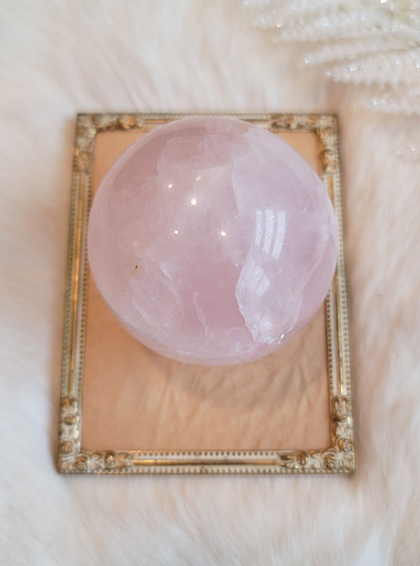 Rose Quartz Sphere Large