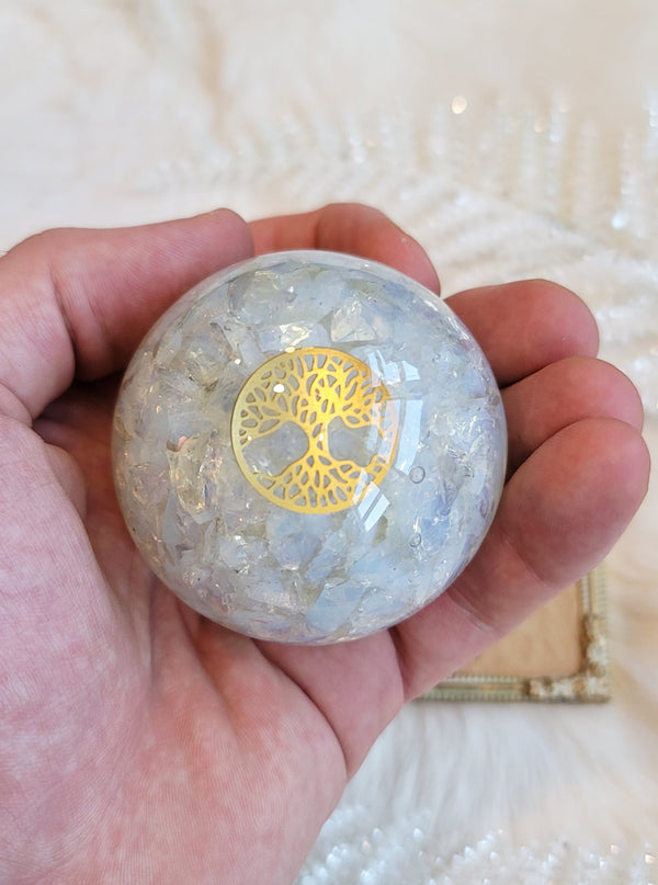Opalite Orgonite Sphere