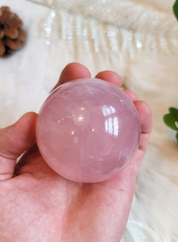 Rose Quartz Sphere Large