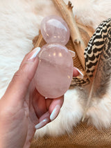 Rose Quartz Palm Stone