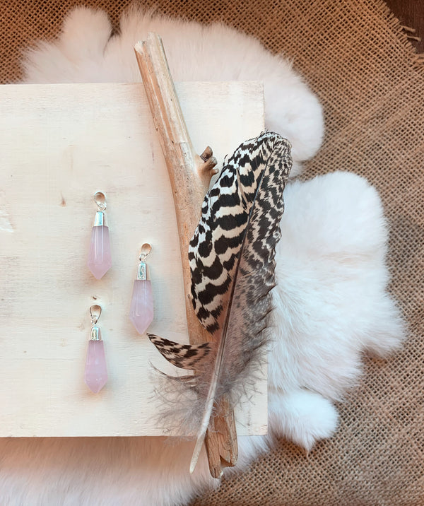 Rose Quartz Point Pendant