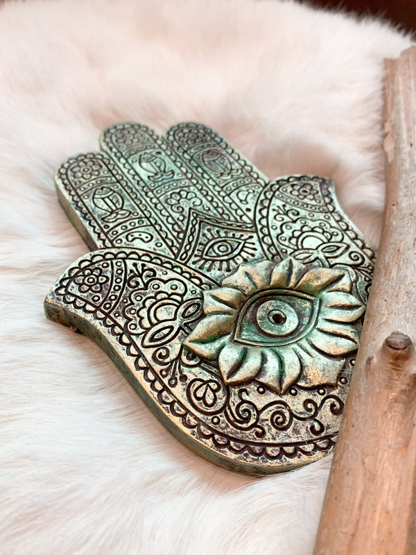 Hamsa Incense Holder