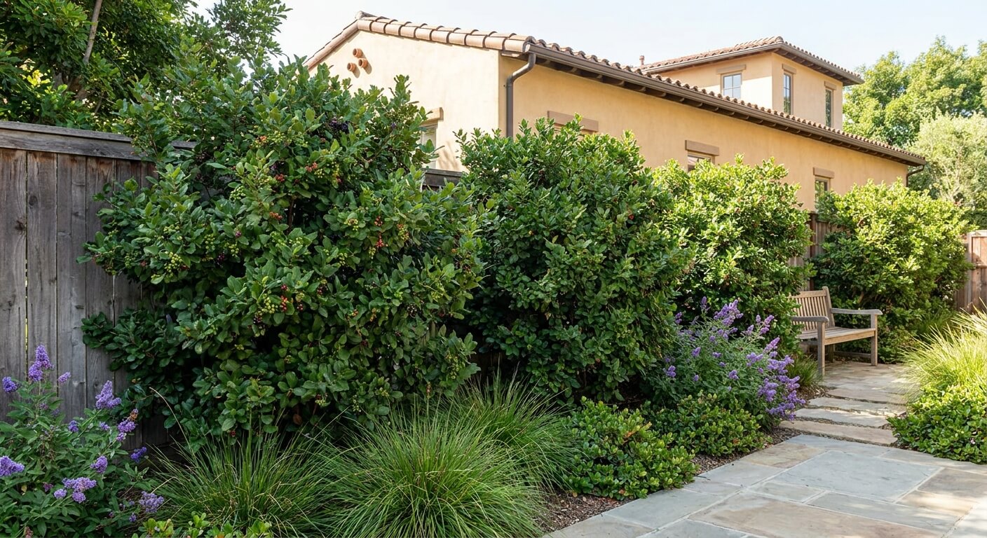 California coffeeberry evergreen shrub