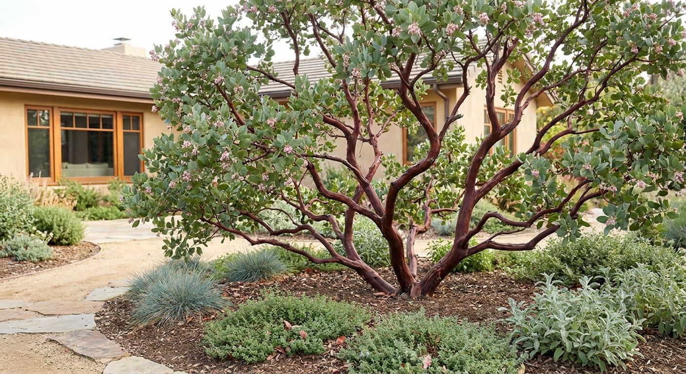 Howard McMinn manzanita with burgundy bark